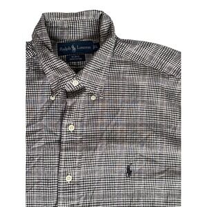 Ralph Lauren Blake Mens relaxed fit L Short Sleeve Button Down Shirt Plaid